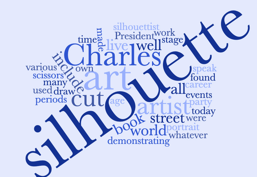 Wordcloud generated from Charles Burns's bio 